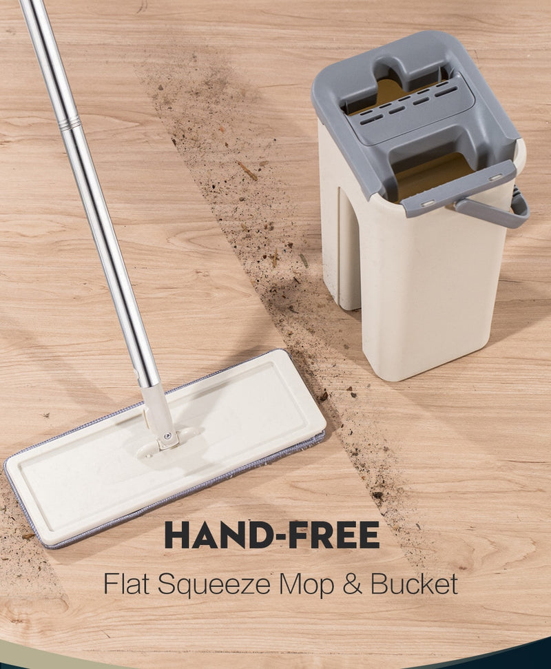 Flat Squeeze Mop Floor With Bucket