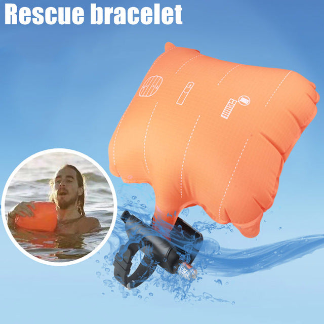Inflatable Airbag Outdoor Watersports Swim With Life Strap