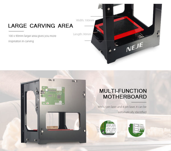3D Printer 1000mW Laser Engraver Printer Cutter Machine